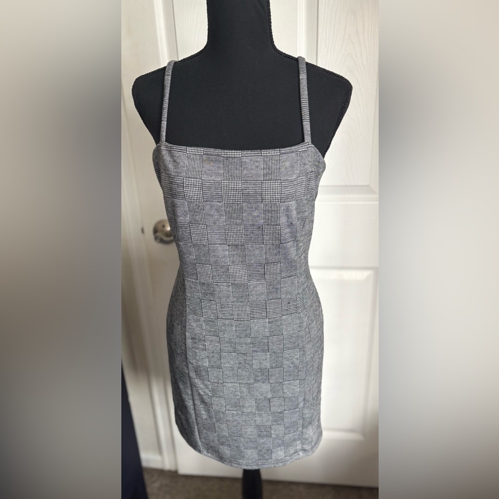 Forever 21 Black and White Plaid Dress